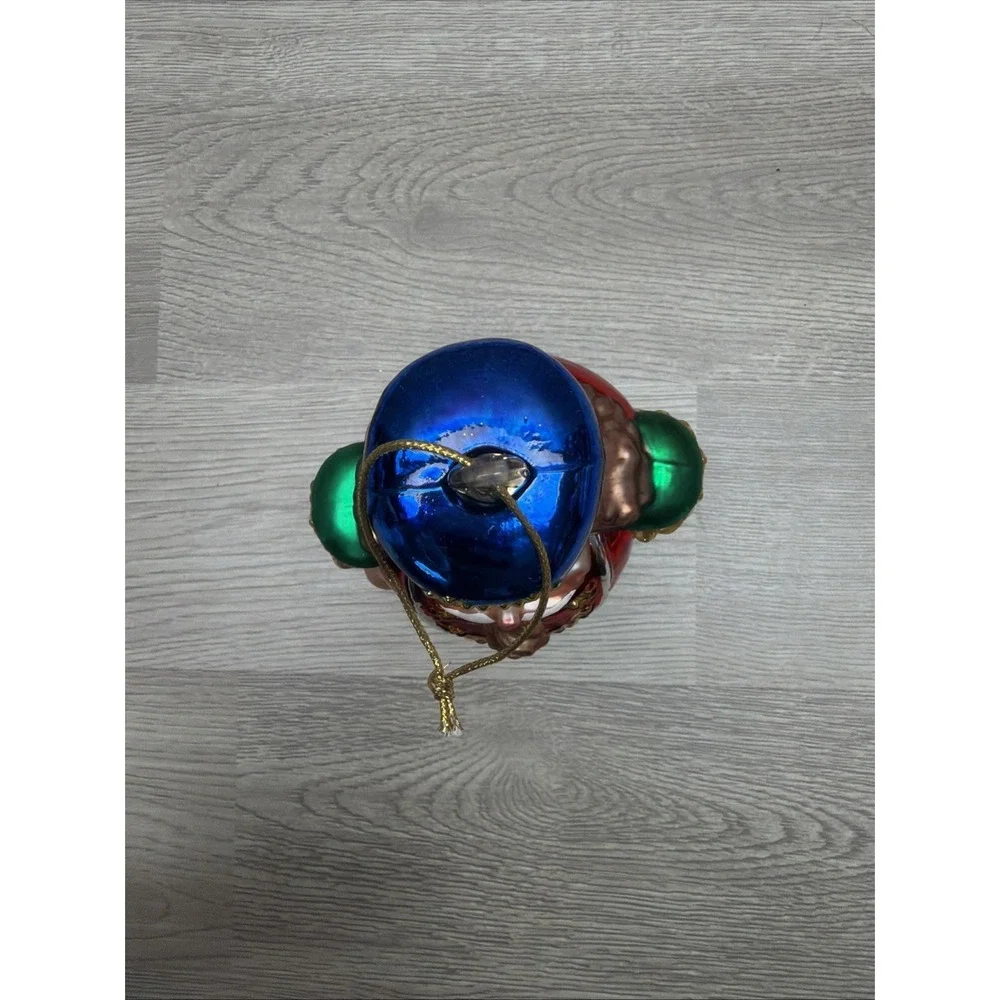 Summit Santa Blown Glass Christmas Ornament‎ Glitter Sack Toys And Nutcracker